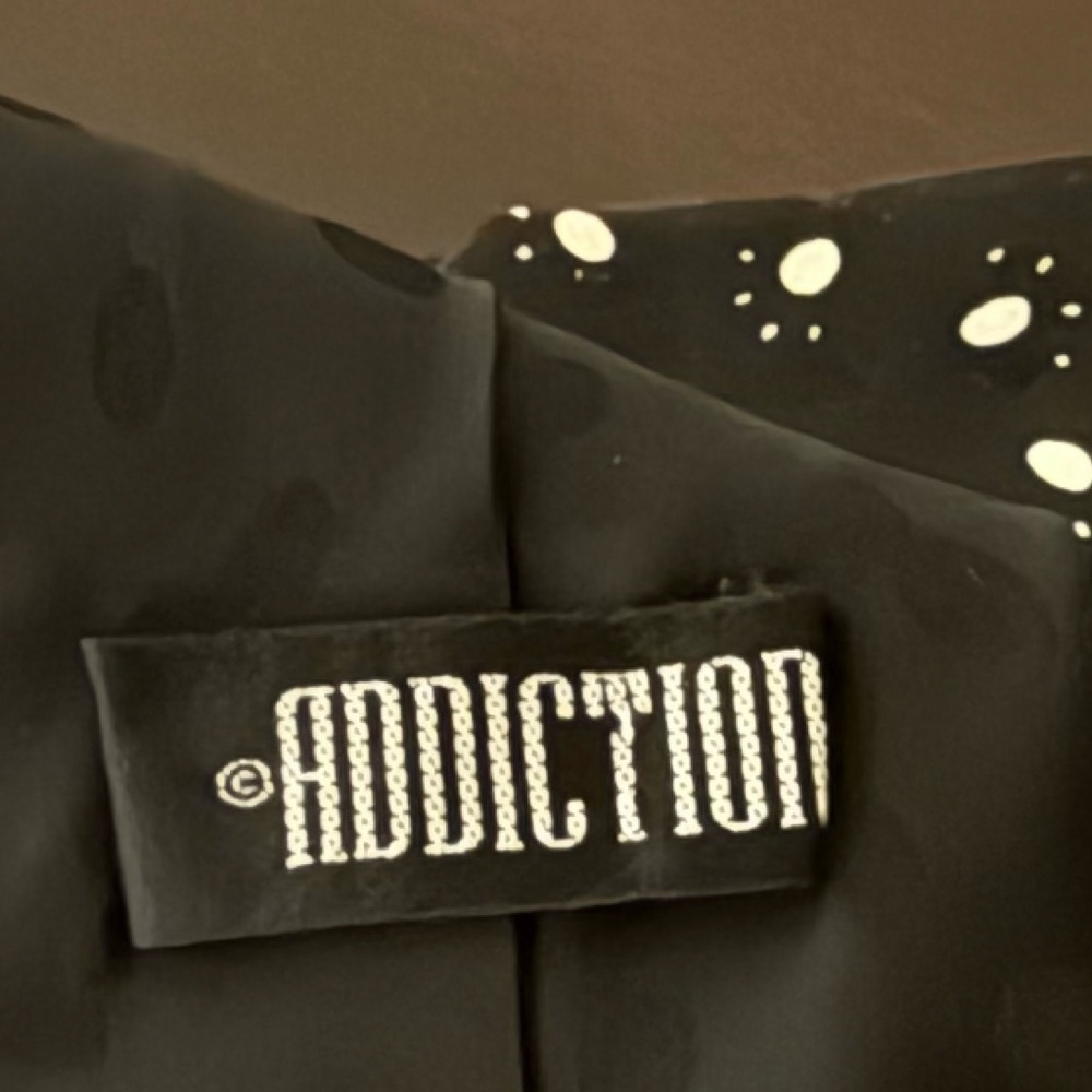 Vintage Addiction Dalmatian Silk Tie | Black White Dog Print Neck Tie - Picture 3 of 4